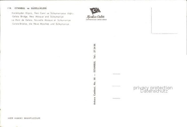 Istanbul Constantinopel Galatabrücke Fähre Neue Moschee Süleyma – Bild 2