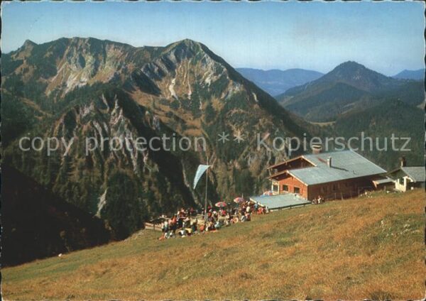 Kreuth Tegernsee Berggaststätte Hirschberghaus Alpenpano