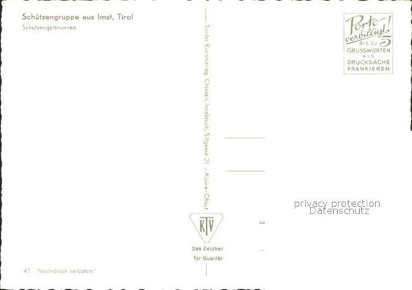 Imst Tirol Schützengruppe Schutzengelbrunnen Trach – Bild 2