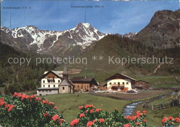 Kurzras Schnals Gasthof Schnalstal Kapelle Ötztaler Alp