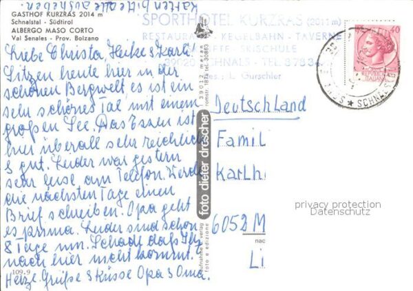 Kurzras Schnals Gasthof Schnalstal Kapelle Ötztaler Alp – Bild 2