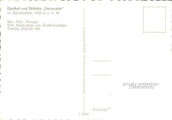 Neukirchen Grossvenediger Gasthof Skihütte Steineralm Alpenpanora – Bild 2