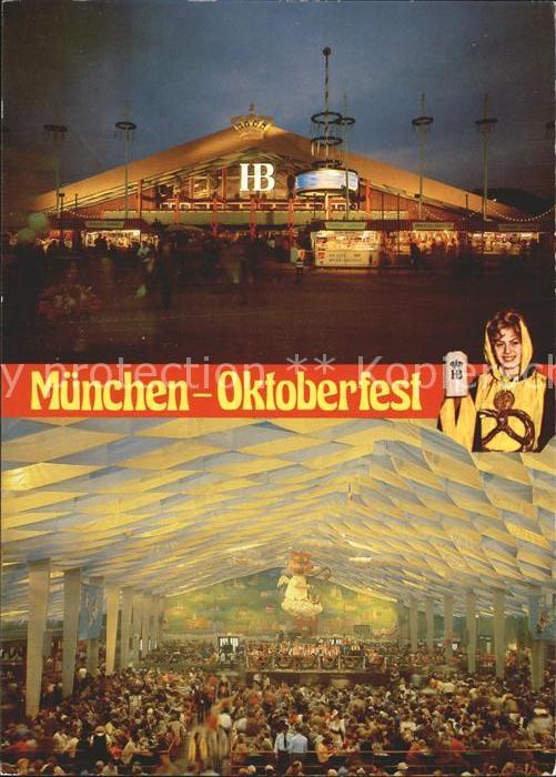 Muenchen Oktoberfest Hofbräu Festzelt auf der Wi