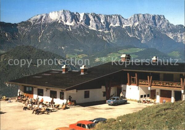 Berchtesgaden Berggaststätte Oberahornkaser mit Unter