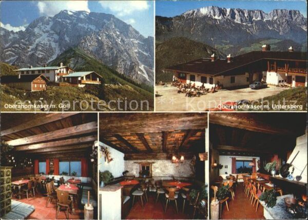 Berchtesgaden Berggaststätte Oberahornkaser mit Unter