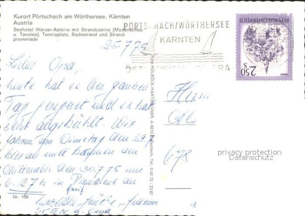Poertschach Woerthersee Seehotel Werzer Astoria Modenschau Tenn – Bild 2