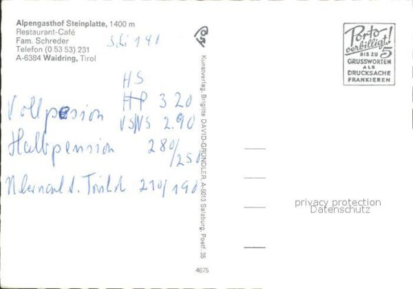 Waidring Tirol Alpengasthof Steinplatte Restaurant Caf – Bild 2
