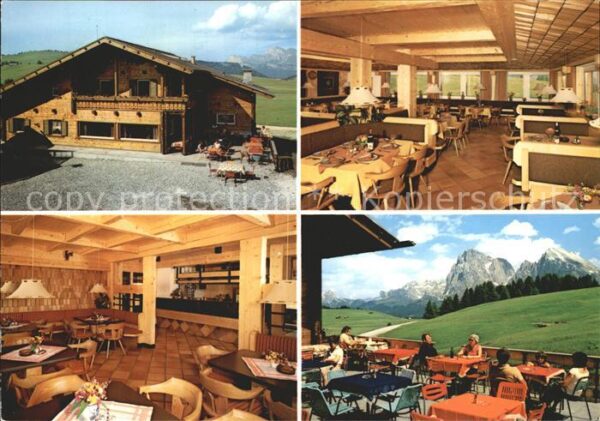 Seiser Alm Dolomiten Restaurant Ritsch Schwaige Terrasse Dol