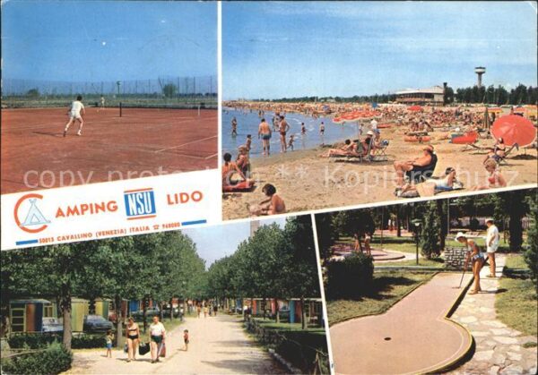 Cavallino Venezia Camping Lido Tennisplatz Strand Minigol