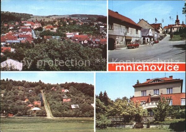 Mnichovice Panorama Strassenpartie Bungalowsiedlun
