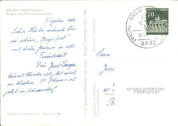 Bad Windsheim Kurpark und Schwesternwohnhaus – Bild 2