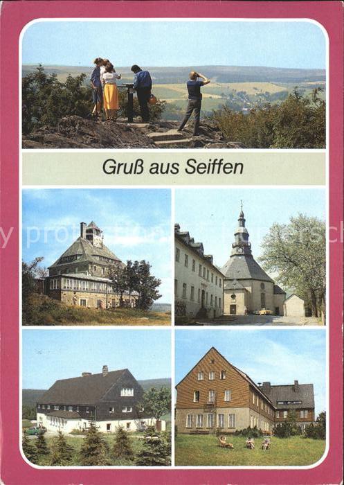 Seiffen Erzgebirge Panorama Blick vom Schwartenberg Bergba
