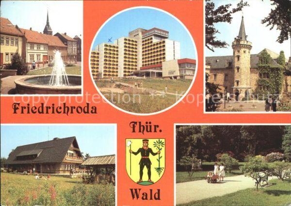 Friedrichroda Platz der Jungen Pioniere FDGB Erholung