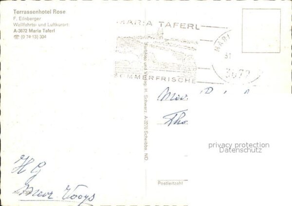 Maria Taferl Terrassenhotel Rose Wallfahrtsort Luftk – Bild 2