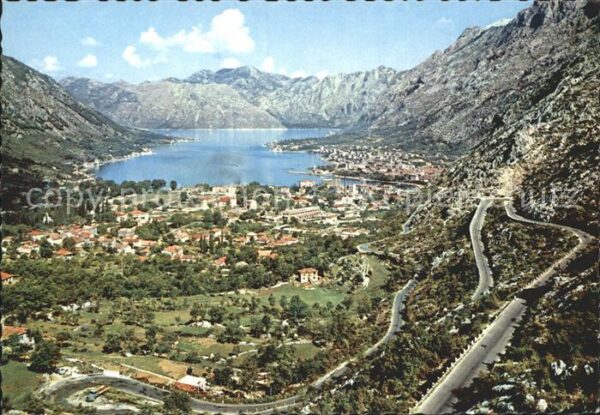 Kotor Montenegro Panorama Bucht Gebirge
