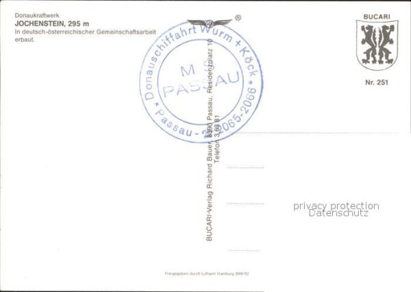 Jochenstein Niederbayern Donaukraftwerk Fliegeraufnahme – Bild 2