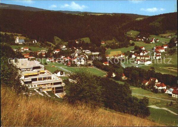 Warmensteinach Gesamtansicht mit Panorama Hotel Luftku