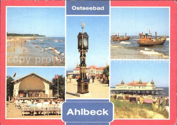 Ahlbeck Ostseebad Seebrücke Strand Konzertpavillon Strand