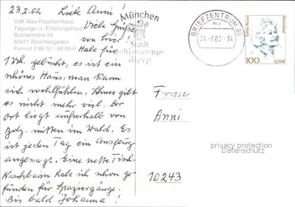 Berchtesgaden Max Peschel Haus Tagungshaus Erholungsh – Bild 2