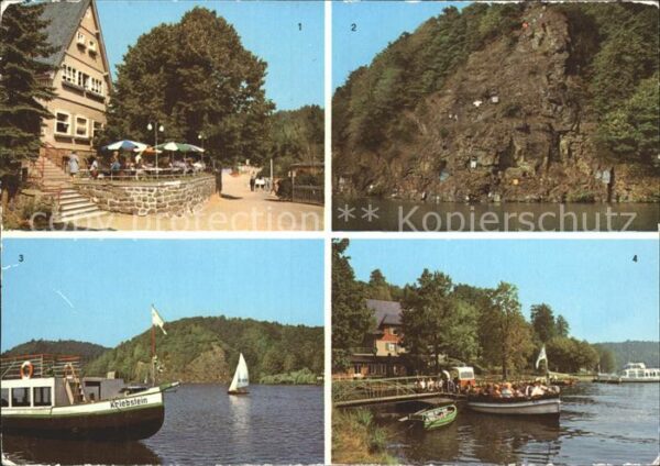 Kriebstein Talsperre HO Gaststätte Boot Anlegestel