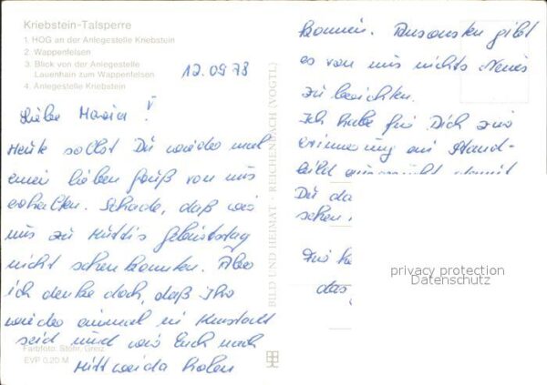 Kriebstein Talsperre HO Gaststätte Boot Anlegestel – Bild 2