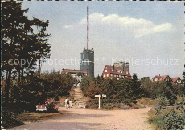 Grosser Inselsberg Turm Wetterstation Naturpark Thüringer