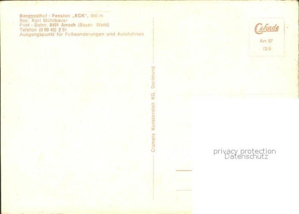 Arrach Berggasthof Pension Eck Denkmal Gipfelk – Bild 2