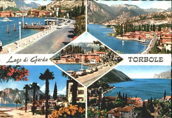 Torbole Lago di Garda Uferstrasse Promenade Bucht Küste Gebir