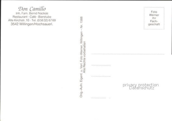 Willingen Sauerland Don Camillo Restaurant Cafe Bierstube K – Bild 2
