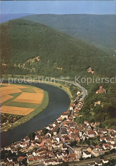 Neckarsteinach Vierburgenstadt am Neckar Fliegeraufnah