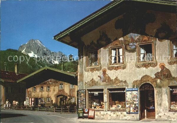 Mittenwald Bayern Alte Häuser Fassadenmalerei