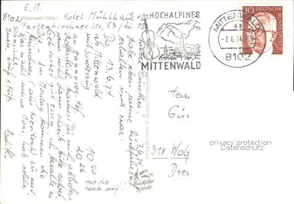 Mittenwald Bayern Alte Häuser Fassadenmalerei – Bild 2