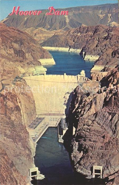 Las Vegas Nevada Hoover Dam aerial view