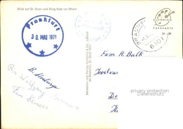 St Goar Burg Katz Rhein – Bild 2