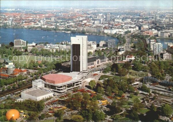 Hamburg Blick vom Fernsehturm auf Congress-Cent