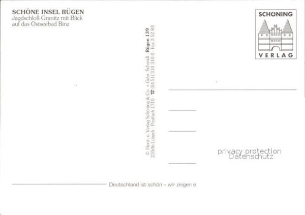 Binz Ruegen Fliegeraufnahme Jagdschloss Granitz – Bild 2