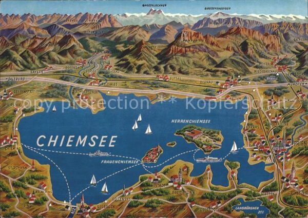 Chiemsee Landkarte