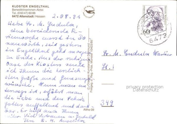 Altenstadt Hessen Fliegeraufnahme Kloster Engelthal – Bild 2