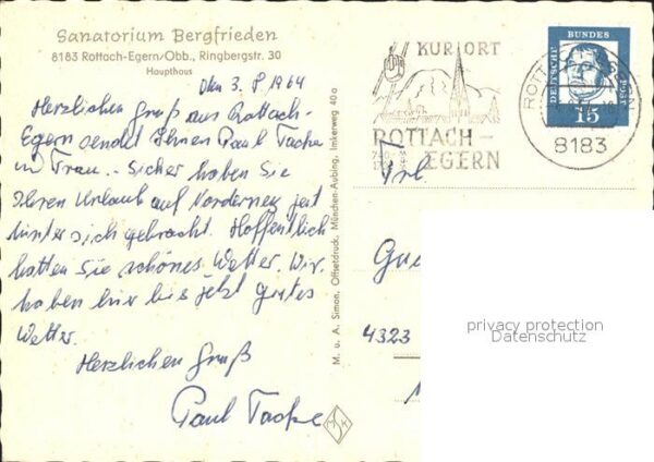 Rottach-Egern Sanatorium Bergfrieden – Bild 2