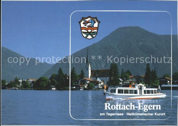 Rottach-Egern mit Wallberg und Bodenschneid am Tegern