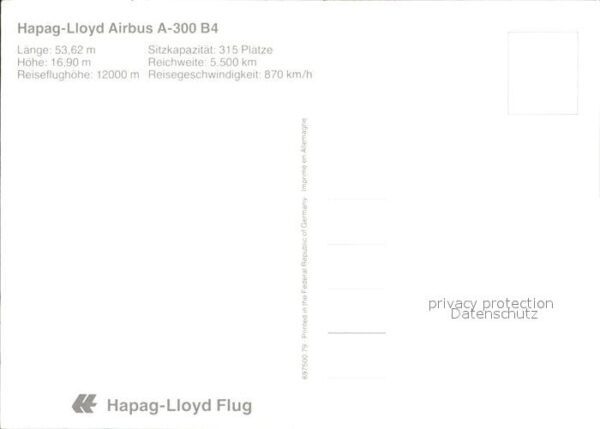 Flugzeuge zivil Hapab.Lloyd Airbus A-300 B4 – Bild 2