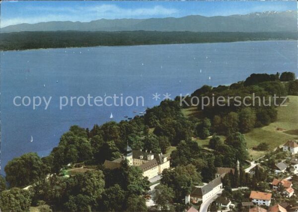 Bernried Starnberger See Fliegeraufnahme Kloster und Bildungshau