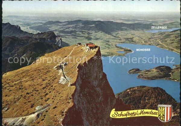 Mondsee Salzkammergut Fliegeraufnahme Schafberggipfel