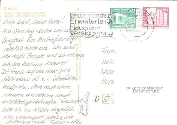 Dresden Prager Strasse mit Interhotels Bastei K – Bild 2