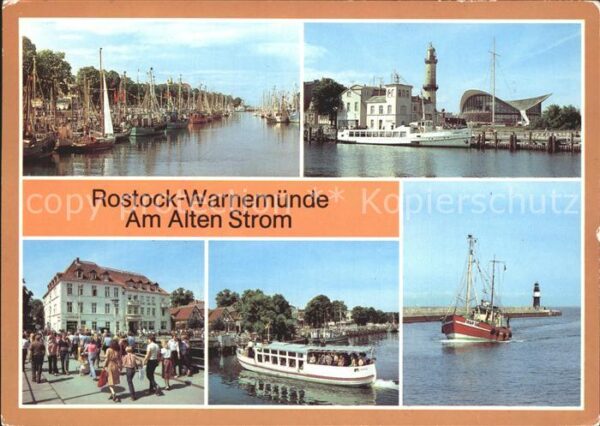 Warnemuende Ostseebad Am Alten Strom Leuchtturm