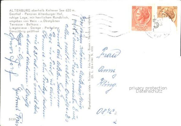 Kaltern Weinstrasse Tirol Altenburger Hof Kalterer See – Bild 2