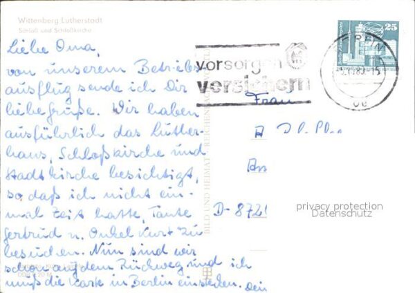 Wittenberg Lutherstadt Schloss mit Schlosskirche – Bild 2