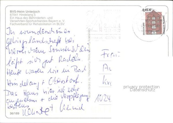Hindelang Bad BVS-Heim Unterjoch – Bild 2