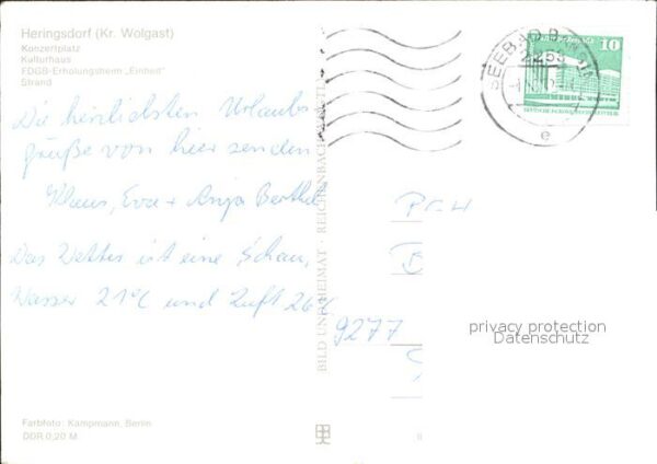 Heringsdorf Ostseebad Usedom Strand Kulturhaus – Bild 2