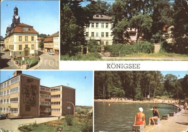 Koenigsee Thueringen Rathaus Diätkurheim Waldseebad